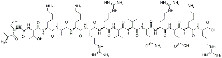 ALA-PRO-THR-LYS-ALA-LYS-ARG-ARG-VAL-VAL-GLN-ARG-GLU-LYS-ARG Struktur