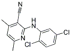 2-[(2,5-DICHLOROPHENYL)AMINO]-4,6-DIMETHYLNICOTINONITRILE Struktur