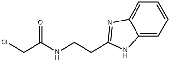 N-[2-(1H-BENZOIMIDAZOL-2-YL)-ETHYL]-2-CHLORO-ACETAMIDE Struktur