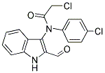 2-CHLORO-N-(4-CHLOROPHENYL)-N-(2-FORMYL-1H-INDOL-3-YL)ACETAMIDE Struktur