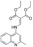 DIETHYL 2-(((2-METHYL-4-QUINOLYL)AMINO)METHYLENE)PROPANE-1,3-DIOATE Struktur