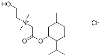 (2-HYDROXYETHYL)(2-[(2-ISOPROPYL-5-METHYLCYCLOHEXYL)OXY]-2-OXOETHYL)DIMETHYLAMMONIUM CHLORIDE Struktur