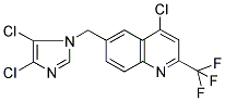 4-CHLORO-6-[(4,5-DICHLORO-1H-IMIDAZOL-1-YL)METHYL]-2-(TRIFLUOROMETHYL)QUINOLINE Struktur