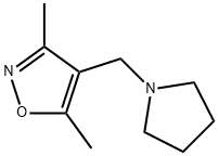 3,5-DIMETHYL-4-(1-PYRROLIDINYLMETHYL)ISOXAZOLE Struktur