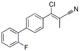 3-CHLORO-3-(2'-FLUORO[1,1'-BIPHENYL]-4-YL)-2-METHYLACRYLONITRILE Struktur