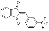 2-((3-(TRIFLUOROMETHYL)PHENYL)METHYLENE)INDANE-1,3-DIONE Struktur