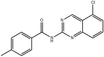 N-(5-CHLORO-2-QUINAZOLINYL)-4-METHYLBENZENECARBOXAMIDE Struktur