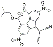 ISOBUTYL 9-(DICYANOMETHYLIDENE)-2,5,7-TRINITRO-9H-FLUORENE-4-CARBOXYLATE Struktur