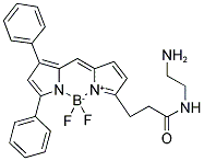 4,4-DIFLUORO-5,7-DIPHENYL-4-BORA-3A,4A-DIAZA-S-INDACENE-3-PROPIONYL ETHYLENEDIAMINE, HYDROCHLORIDE Struktur