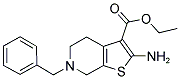 ETHYL 2-AMINO-6-BENZYL-4,5,6,7-TETRAHYDROTHIENO[2,3-C]PYRIDINE-3-CARBOXYLATE Struktur