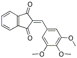 2-((3,4,5-TRIMETHOXYPHENYL)METHYLENE)INDANE-1,3-DIONE Struktur