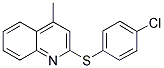 2-[(4-CHLOROPHENYL)SULFANYL]-4-METHYLQUINOLINE Struktur