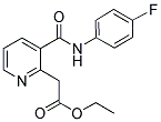 ETHYL 2-(3-[(4-FLUOROANILINO)CARBONYL]-2-PYRIDINYL)ACETATE Struktur