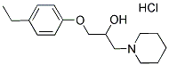 1-(4-ETHYLPHENOXY)-3-PIPERIDIN-1-YLPROPAN-2-OL HYDROCHLORIDE Struktur