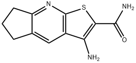 3-AMINO-6,7-DIHYDRO-5H-CYCLOPENTA[B]THIENO[3,2-E]PYRIDINE-2-CARBOXAMIDE Struktur