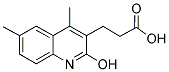 3-(2-HYDROXY-4,6-DIMETHYL-QUINOLIN-3-YL)-PROPIONIC ACID Struktur