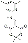 5-(((4,6-DIMETHYL(2-PYRIDYL))AMINO)METHYLENE)-2,2-DIMETHYL-1,3-DIOXANE-4,6-DIONE Struktur