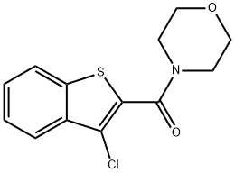 3-CHLOROBENZO[B]THIOPHEN-2-YL MORPHOLIN-4-YL KETONE Struktur