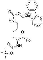 BOC-LYS(FMOC)-PAM RESIN Struktur