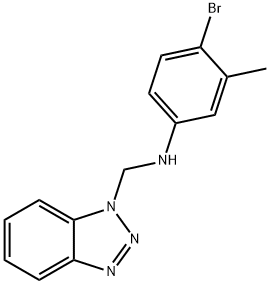 N-(1H-1,2,3-BENZOTRIAZOL-1-YLMETHYL)-4-BROMO-3-METHYLANILINE Struktur