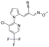 3-(1-[3-CHLORO-5-(TRIFLUOROMETHYL)-2-PYRIDINYL]-1H-PYRROL-2-YL)-2-[(METHOXYIMINO)METHYL]ACRYLONITRILE Struktur