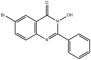 6-BROMO-3-HYDROXY-2-PHENYL-4(3H)-QUINAZOLINONE Struktur