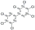 13C12-2,3,3',4,4',5,5'-HEPTACHLOROBIPHENYL Struktur