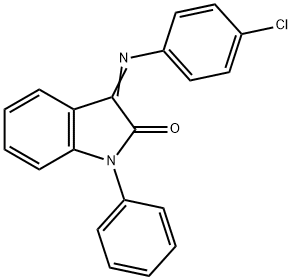 3-[(4-CHLOROPHENYL)IMINO]-1-PHENYL-1,3-DIHYDRO-2H-INDOL-2-ONE Struktur