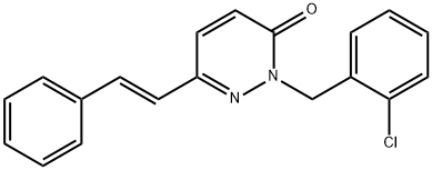 2-(2-CHLOROBENZYL)-6-STYRYL-3(2H)-PYRIDAZINONE Struktur