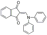 2-((DIPHENYLAMINO)METHYLENE)INDANE-1,3-DIONE Struktur