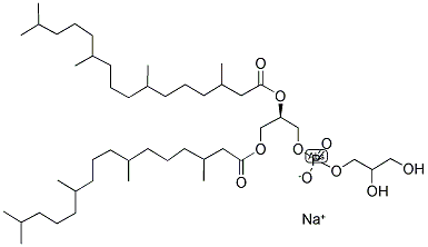 1,2-DIPHYTANOYL-SN-GLYCERO-3-[PHOSPHO-RAC-(1-GLYCEROL)] (SODIUM SALT) Struktur