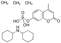 4-METHYLUMBELLIFERYL PHOSPHATE, DICYCLOHEXYLAMMONIUM SALT, TRIHYDRATE Struktur