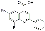 6,8-DIBROMO-2-PHENYL-QUINOLINE-4-CARBOXYLIC ACID Struktur