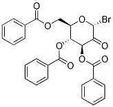 4-(BENZOYLOXY)-2-[(BENZOYLOXY)METHYL]-6-BROMO-5-OXOTETRAHYDRO-2H-PYRAN-3-YL BENZOATE Struktur