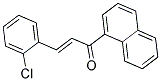 3-(2-CHLOROPHENYL)-1-(1-NAPHTHYL)PROP-2-EN-1-ONE Struktur