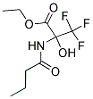 ETHYL 2-(BUTYRYLAMINO)-3,3,3-TRIFLUORO-2-HYDROXYPROPANOATE Struktur