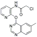 N1-(2-[(6-METHYLQUINAZOLIN-4-YL)OXY]-3-PYRIDYL)-2-CHLOROACETAMIDE Struktur