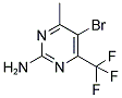 2-AMINO-4-METHYL-5-BROMO-6-TRIFLUOROPYRIMIDINE Struktur