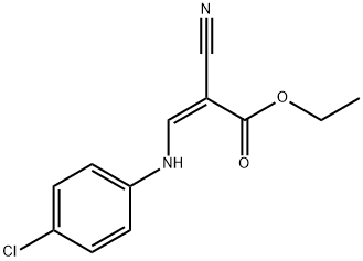 ETHYL 3-(4-CHLOROANILINO)-2-CYANOACRYLATE Struktur