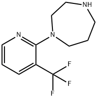 1-[3-(TRIFLUOROMETHYL)PYRID-2-YL]-1,4-DIAZEPANE Struktur