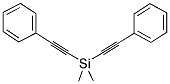 BIS(PHENYLETHYNYL)DIMETHYLSILANE Struktur