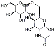 2-ACETAMIDO-2-DEOXY-6-O-(BETA-D-GALACTOPYRANOSYL)-D-GALACTOPYRANOSE Struktur