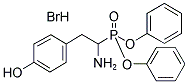 DIPHENYL 1-AMINO-2-(4-HYDROXYPHENYL)ETHANE PHOSPHONATE HYDROBROMIDE Struktur