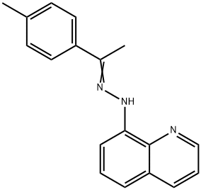 1-(4-METHYLPHENYL)-1-ETHANONE N-(8-QUINOLINYL)HYDRAZONE Struktur