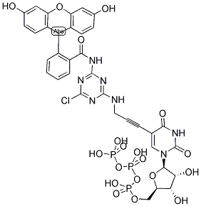 FLUORESCEIN CHLOROTRIAZINYL-4-UTP Struktur