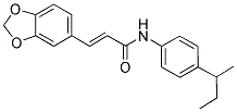 3-(1,3-BENZODIOXOL-5-YL)-N-[4-(SEC-BUTYL)PHENYL]ACRYLAMIDE Struktur