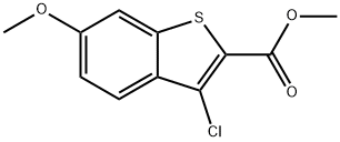 METHYL 3-CHLORO-6-METHOXYBENZO[B]THIOPHENE-2-CARBOXYLATE Struktur