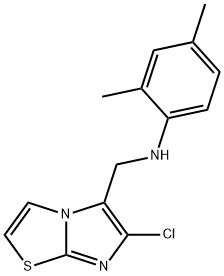 N-[(6-CHLOROIMIDAZO[2,1-B][1,3]THIAZOL-5-YL)METHYL]-2,4-DIMETHYLANILINE Struktur