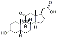 5-BETA-ANDROSTAN-3-ALPHA-OL-11-ONE-17-BETA-CARBOXYLIC ACID Struktur