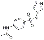 N-(4-[(4H-1,2,4-TRIAZOL-4-YLAMINO)SULFONYL]PHENYL)ACETAMIDE Struktur